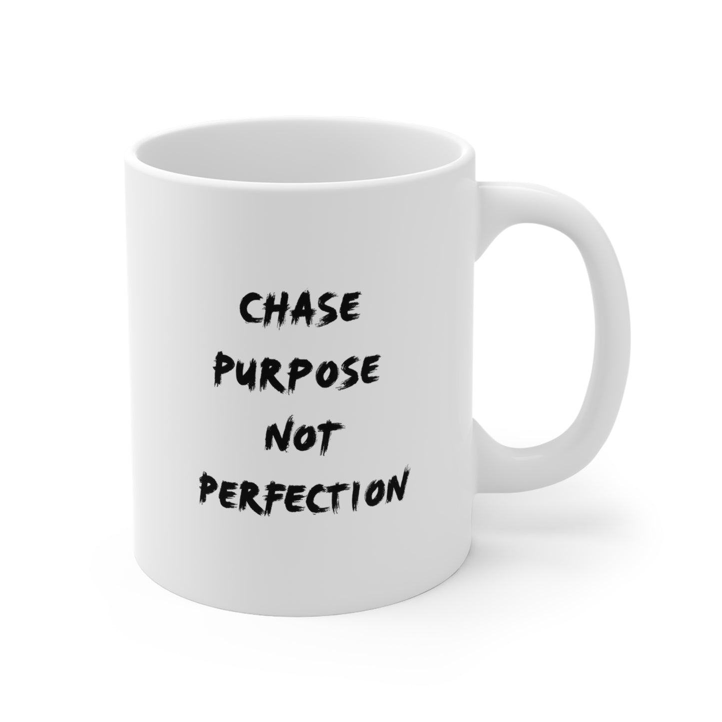 Inspirational Coffee Mug, Purpose Not Perfection