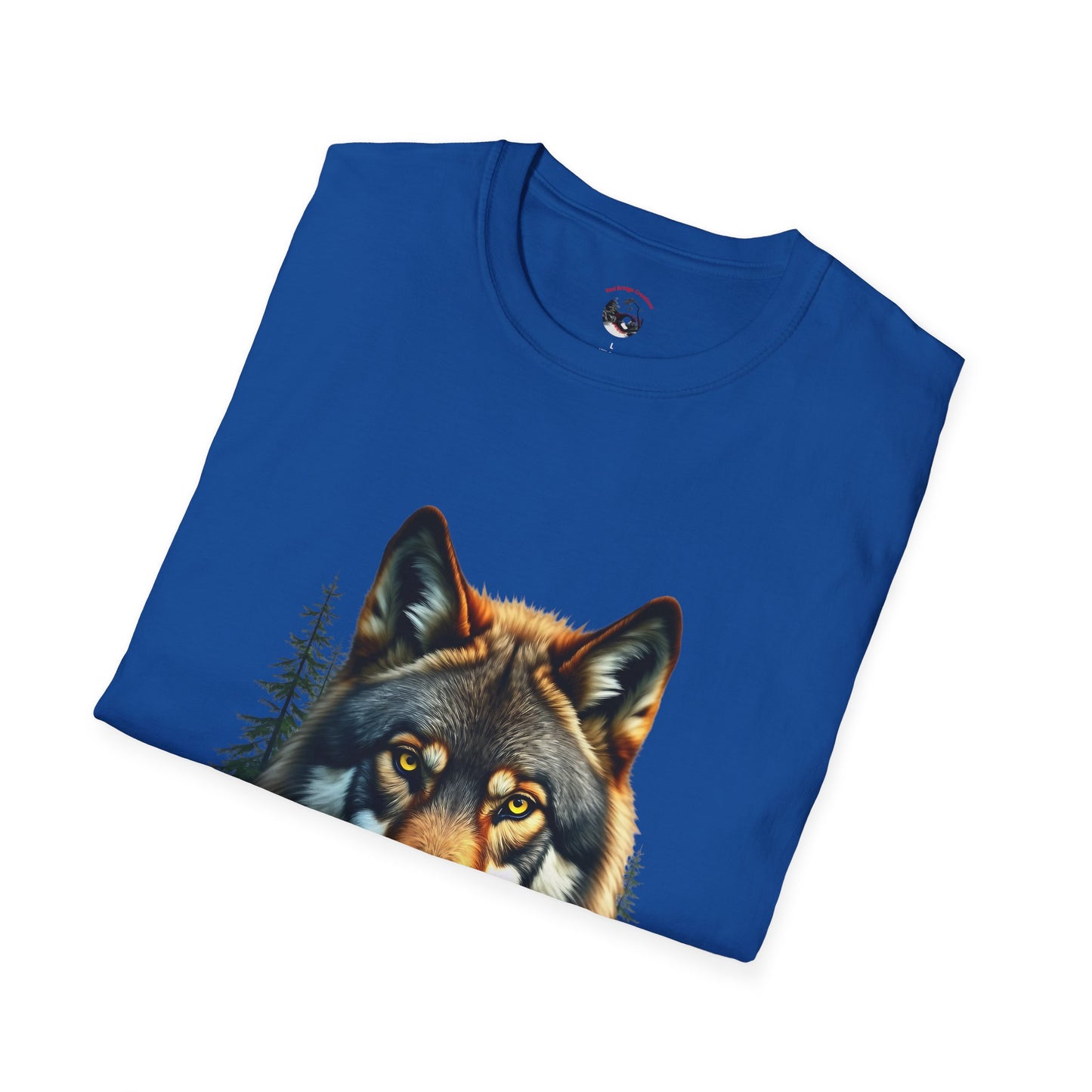 Wolf Face" Graphic T-Shirt – Bold Wolf Design for Nature Lovers