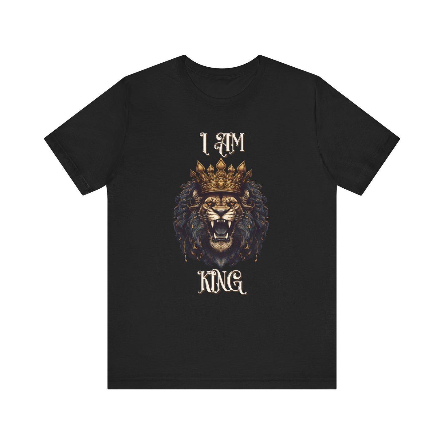 Unleash Your Inner Majesty: I Am King Lion Tee, Majestic Lion, King of The Jungle, Roaring Lion Design, Regal Spirit, Lion King,