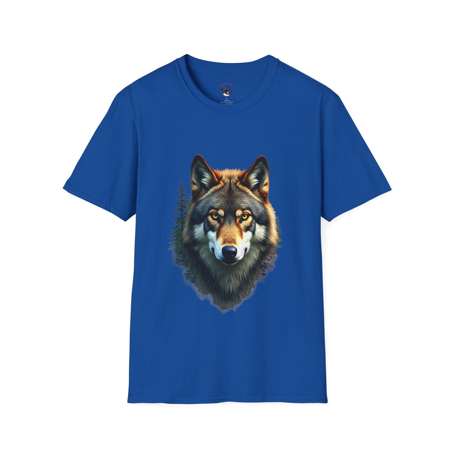 Wolf Face" Graphic T-Shirt – Bold Wolf Design for Nature Lovers
