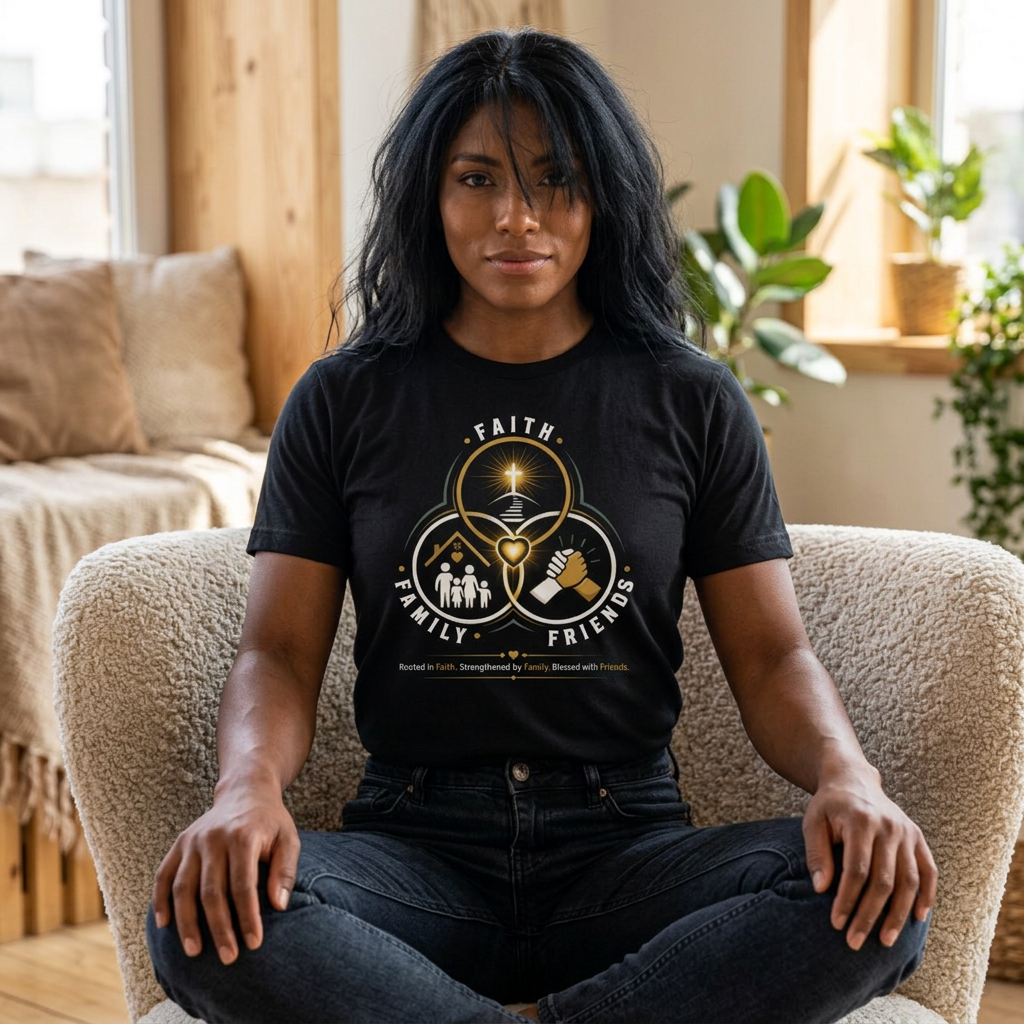 Faith, Family & Friends Inspirational T-Shirt