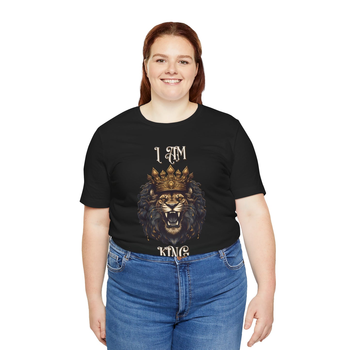 Unleash Your Inner Majesty: I Am King Lion Tee, Majestic Lion, King of The Jungle, Roaring Lion Design, Regal Spirit, Lion King,