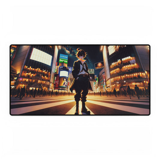 Anime-Inspired Desk Mat – Iconic Shibuya Crossing Scene in Tokyo, Japan