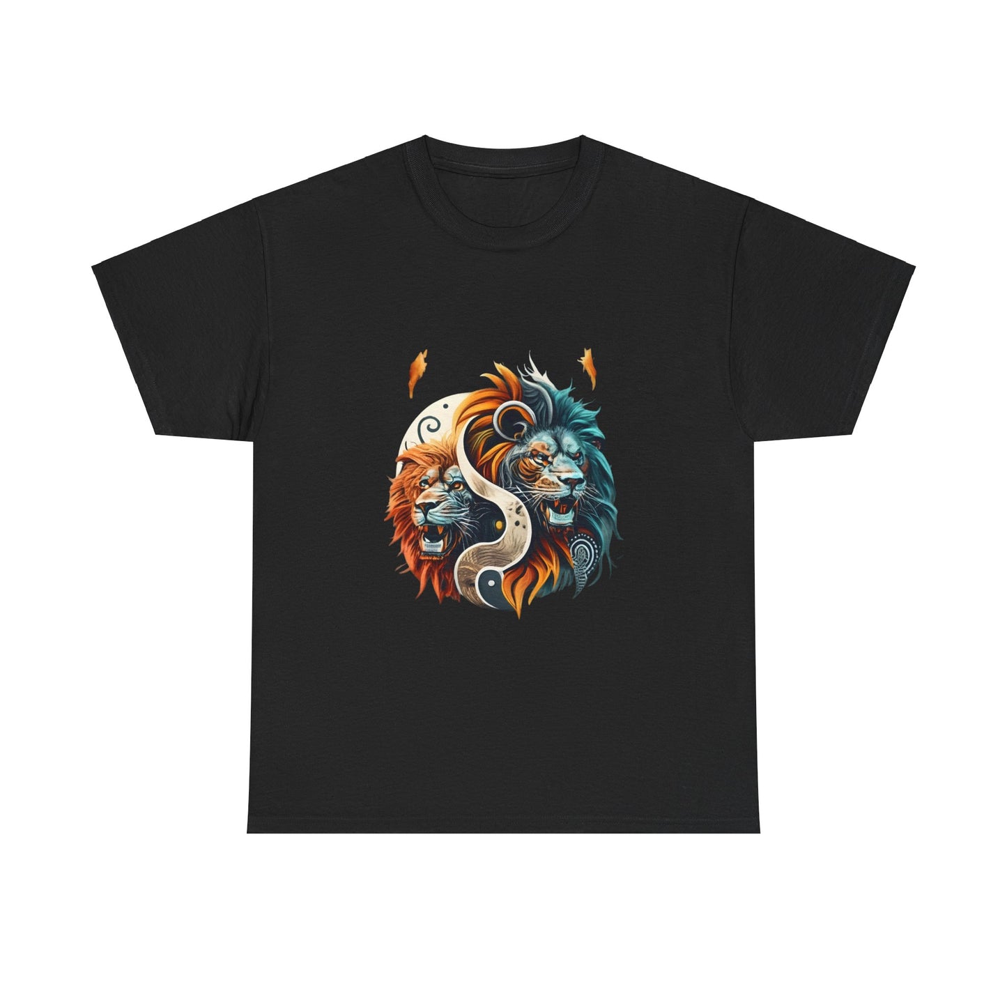 Yin Yang Unisex Heavy Cotton Tee - Harmonious Balance, Unique Design