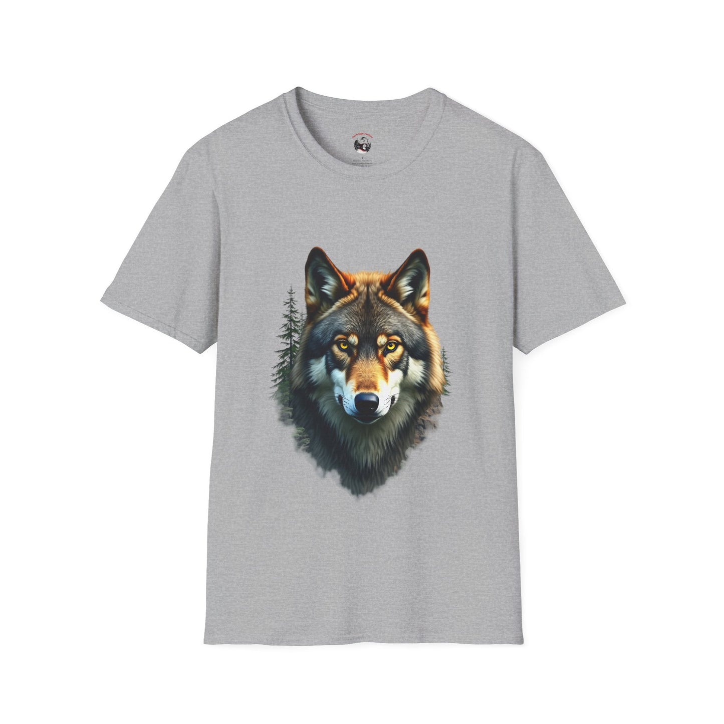 Wolf Face" Graphic T-Shirt – Bold Wolf Design for Nature Lovers