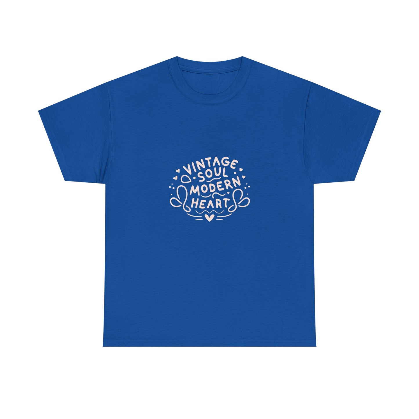 Vintage Soul, Modern Heart - Line Art Tee | Unisex Cotton T-Shirt