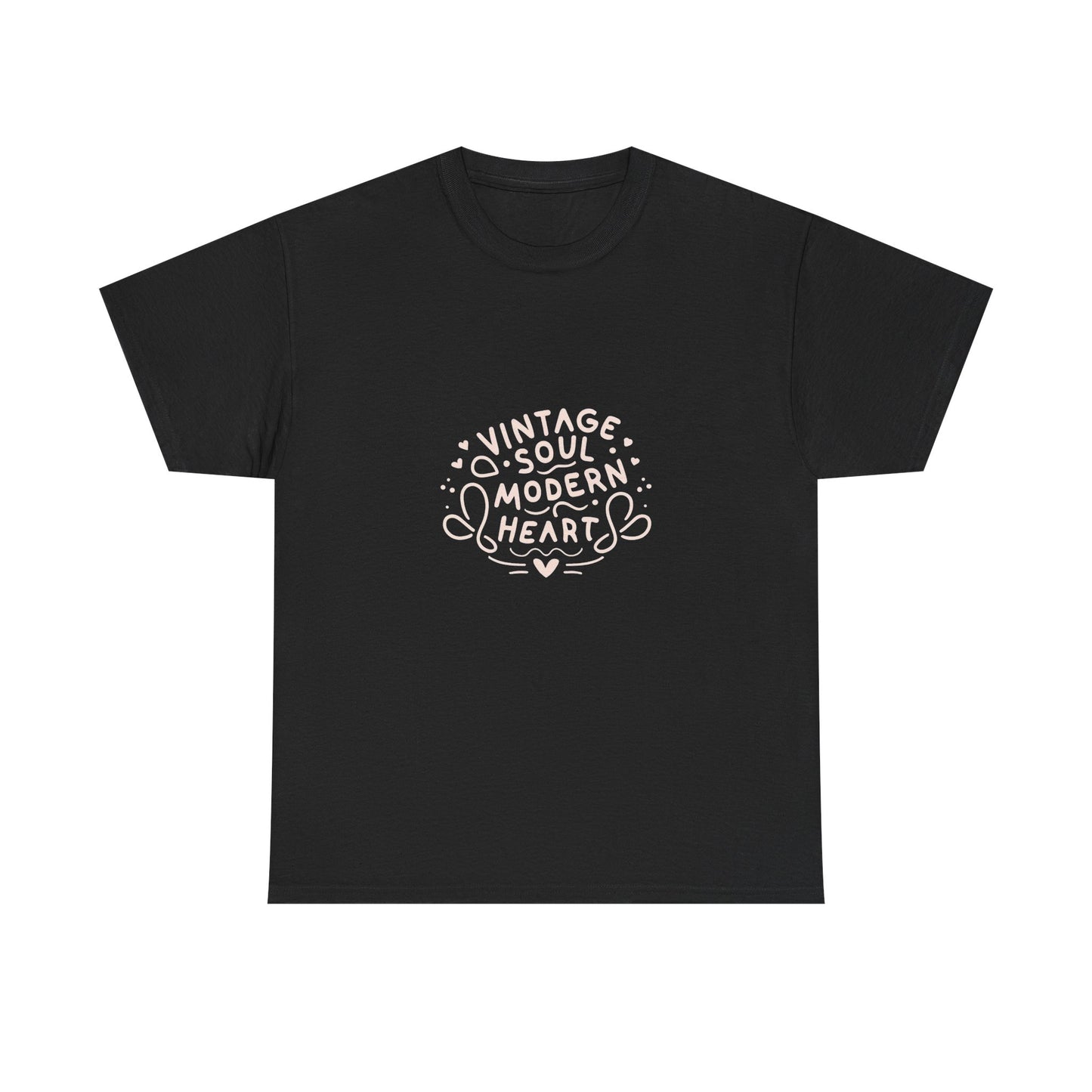Vintage Soul, Modern Heart - Line Art Tee | Unisex Cotton T-Shirt