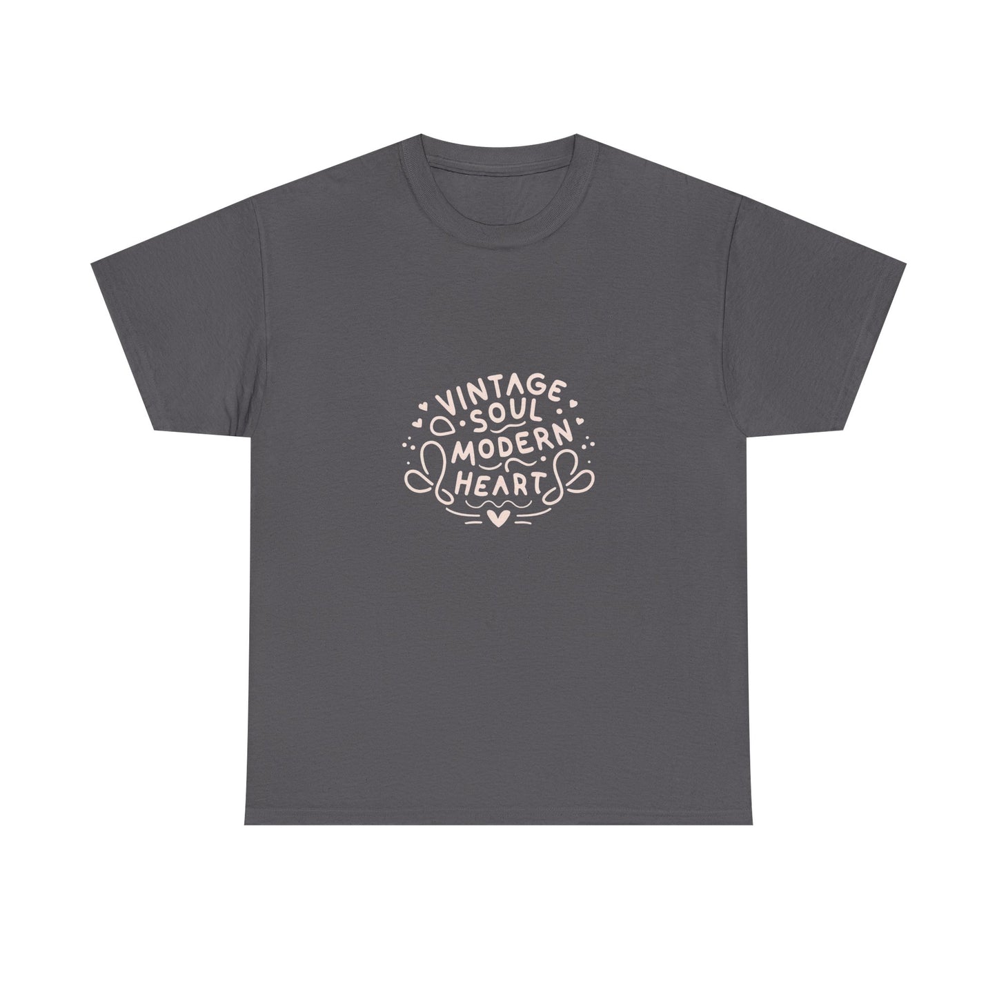 Vintage Soul, Modern Heart - Line Art Tee | Unisex Cotton T-Shirt