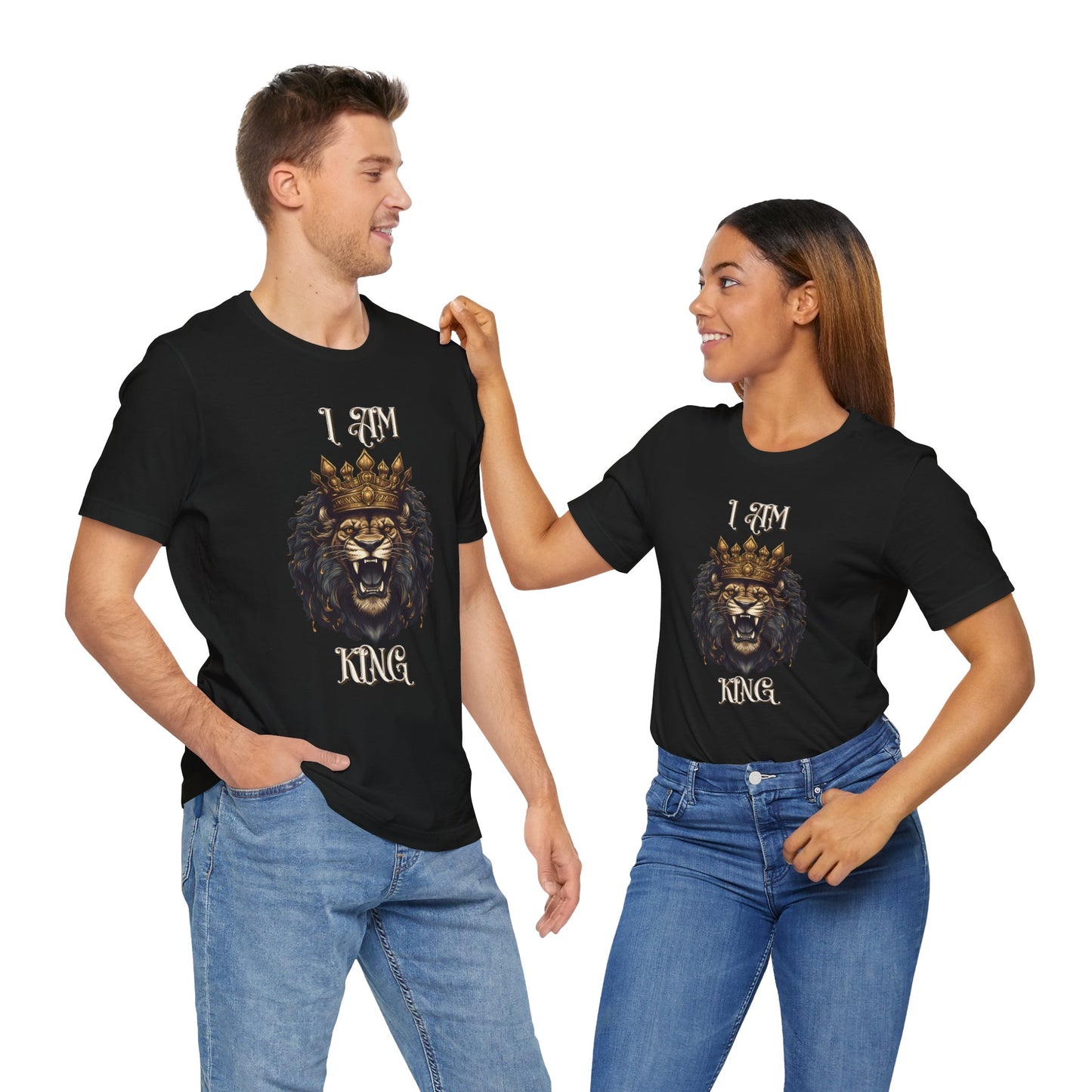 Unleash Your Inner Majesty: I Am King Lion Tee, Majestic Lion, King of The Jungle, Roaring Lion Design, Regal Spirit, Lion King,