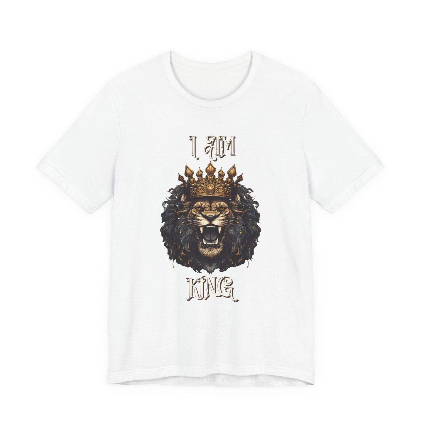 Unleash Your Inner Majesty: I Am King Lion Tee, Majestic Lion, King of The Jungle, Roaring Lion Design, Regal Spirit, Lion King,