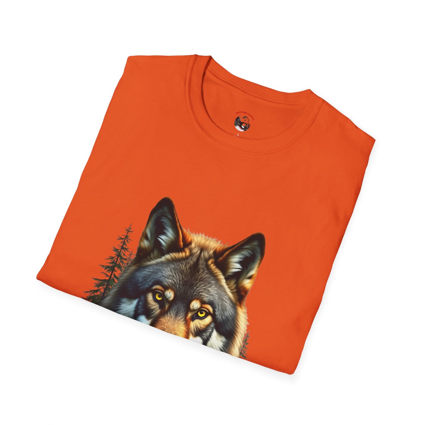 Wolf Face" Graphic T-Shirt – Bold Wolf Design for Nature Lovers