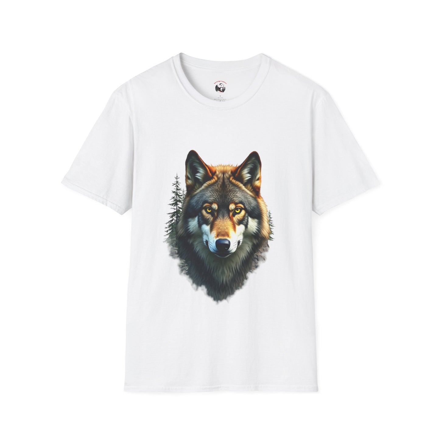Wolf Face" Graphic T-Shirt – Bold Wolf Design for Nature Lovers
